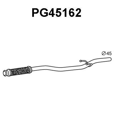 Средний глушитель выхлопных газов