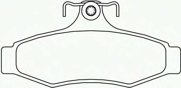 Комплект тормозных колодок, дисковый тормоз