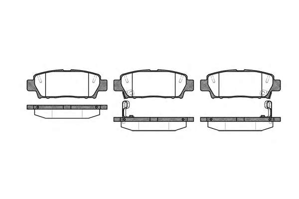 Комплект тормозных колодок, дисковый тормоз