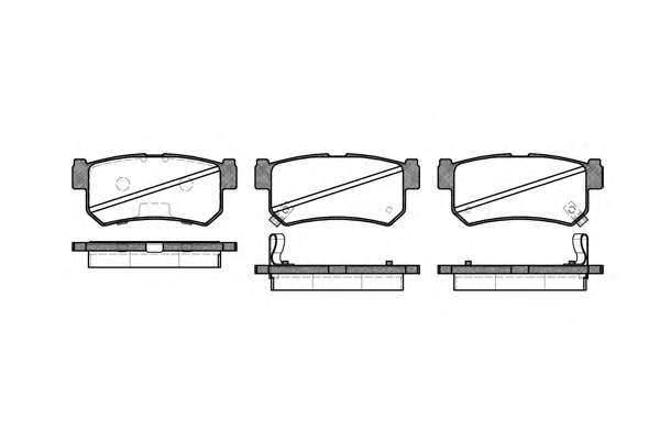 Комплект тормозных колодок, дисковый тормоз