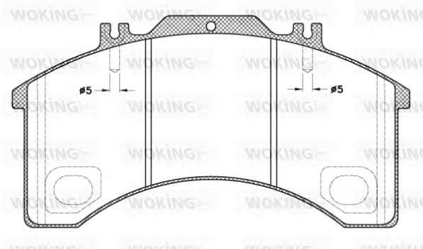 Комплект тормозных колодок, дисковый тормоз