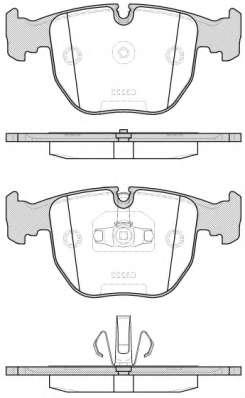 Комплект тормозных колодок, дисковый тормоз
