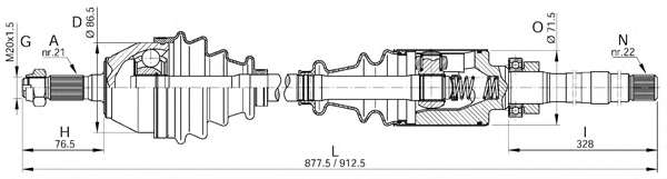 Приводной вал
