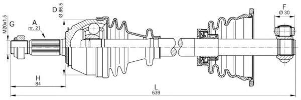 Приводной вал