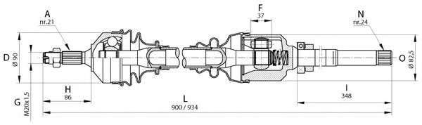 Приводной вал