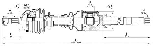 Приводной вал