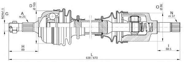 Приводной вал