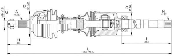 Приводной вал