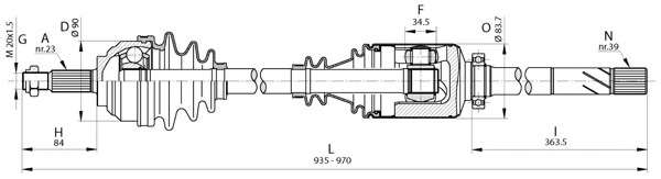 Приводной вал