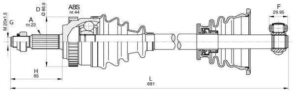 Приводной вал