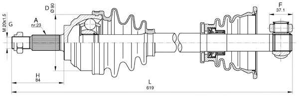 Приводной вал