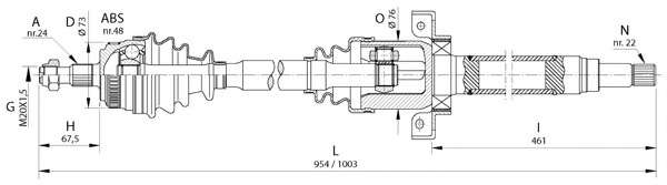 Приводной вал