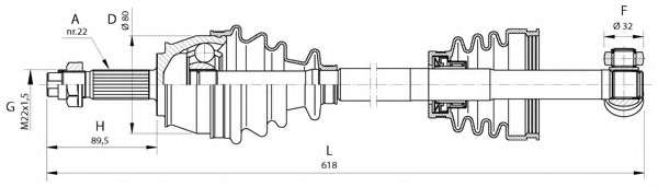 Приводной вал