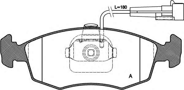 Комплект тормозных колодок, дисковый тормоз