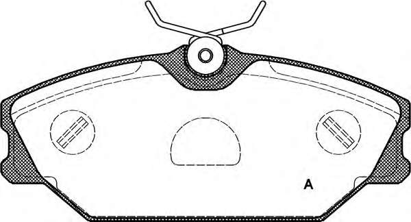 Комплект тормозных колодок, дисковый тормоз