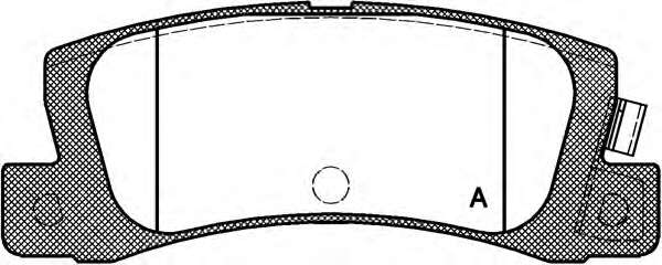 Комплект тормозных колодок, дисковый тормоз