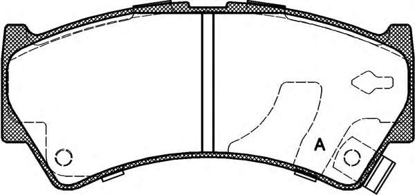 Комплект тормозных колодок, дисковый тормоз