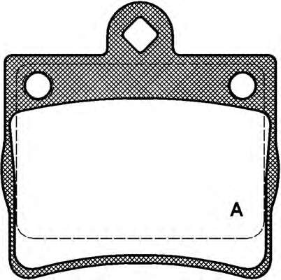 Комплект тормозных колодок, дисковый тормоз