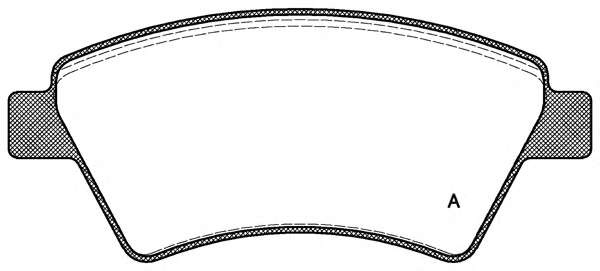 Комплект тормозных колодок, дисковый тормоз