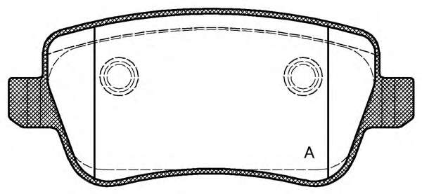 Комплект тормозных колодок, дисковый тормоз