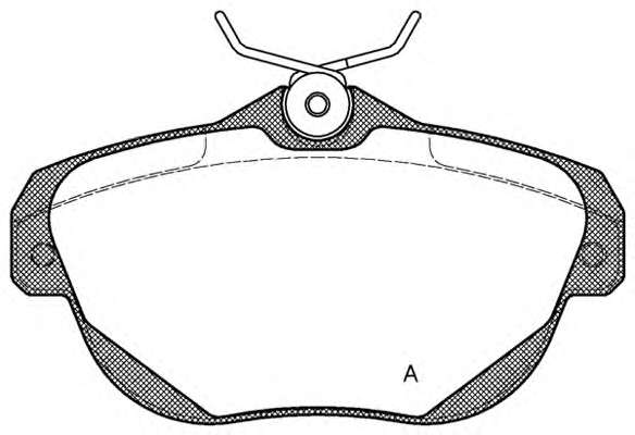 Комплект тормозных колодок, дисковый тормоз