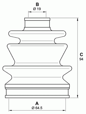 Комплект пылника, приводной вал
