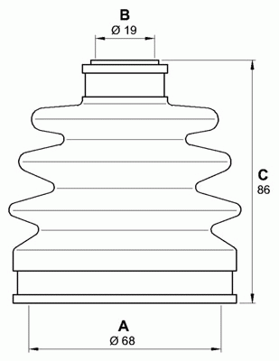 Комплект пылника, приводной вал