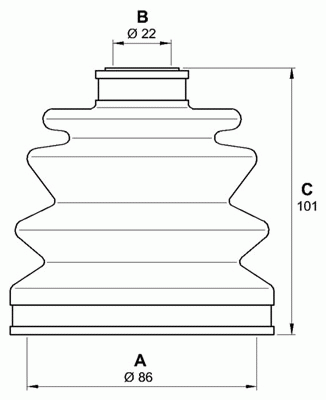 Комплект пылника, приводной вал