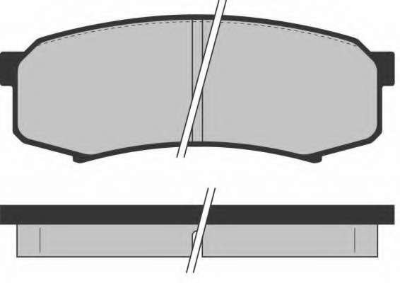 Комплект тормозных колодок, дисковый тормоз