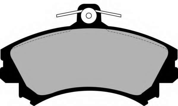 Комплект тормозных колодок, дисковый тормоз