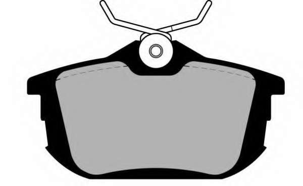 Комплект тормозных колодок, дисковый тормоз