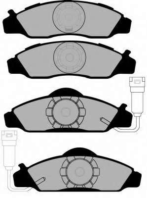 Комплект тормозных колодок, дисковый тормоз