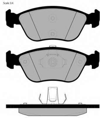 Комплект тормозных колодок, дисковый тормоз