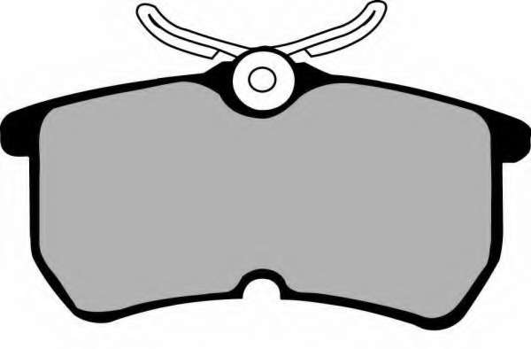 Комплект тормозных колодок, дисковый тормоз