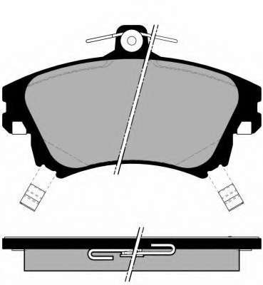 Комплект тормозных колодок, дисковый тормоз