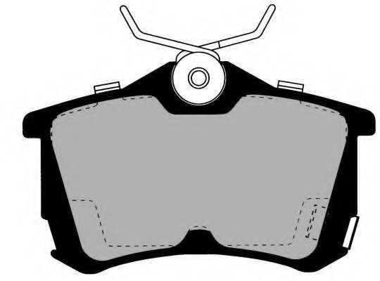 Комплект тормозных колодок, дисковый тормоз