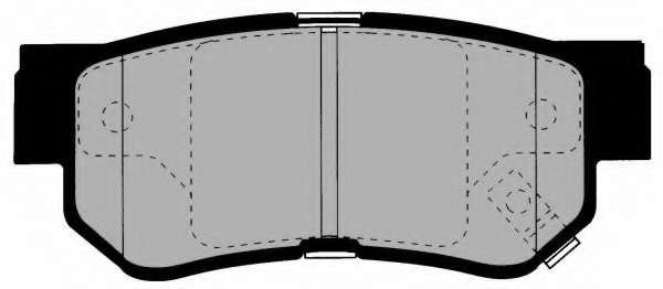 Комплект тормозных колодок, дисковый тормоз