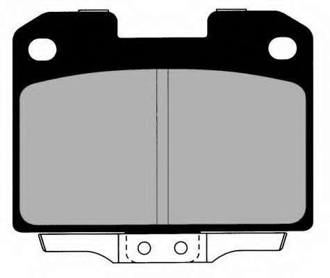 Комплект тормозных колодок, дисковый тормоз