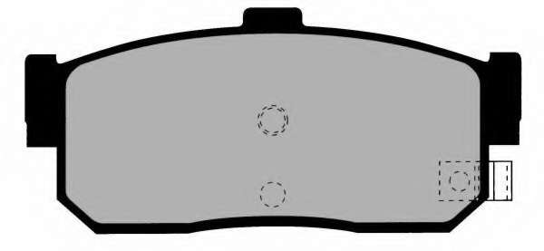 Комплект тормозных колодок, дисковый тормоз