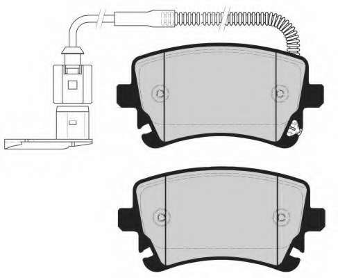 Комплект тормозных колодок, дисковый тормоз