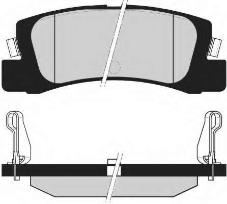 Комплект тормозных колодок, дисковый тормоз