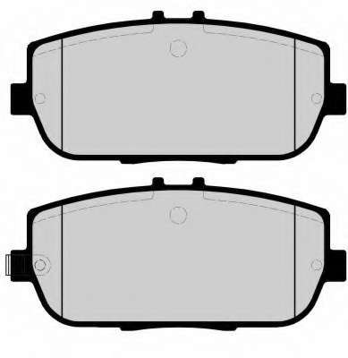 Комплект тормозных колодок, дисковый тормоз
