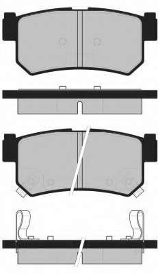 Комплект тормозных колодок, дисковый тормоз