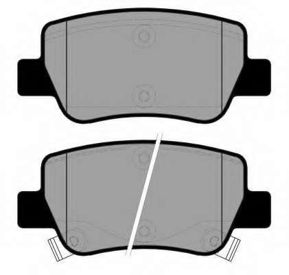Комплект тормозных колодок, дисковый тормоз