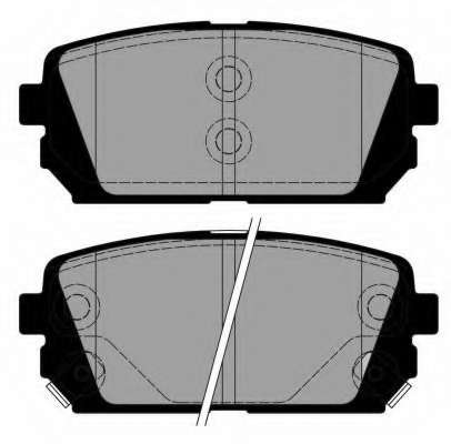 Комплект тормозных колодок, дисковый тормоз