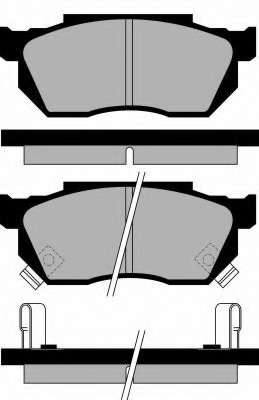 Комплект тормозных колодок, дисковый тормоз