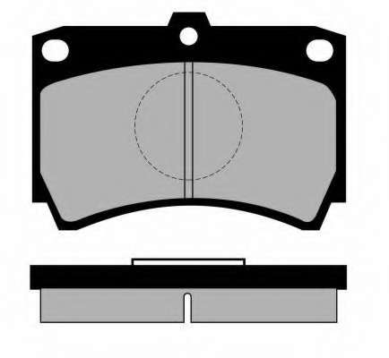 Комплект тормозных колодок, дисковый тормоз