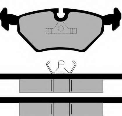 Комплект тормозных колодок, дисковый тормоз