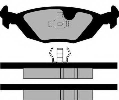 Комплект тормозных колодок, дисковый тормоз