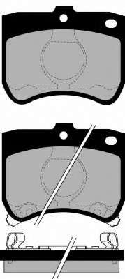 Комплект тормозных колодок, дисковый тормоз